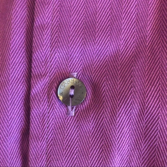 Dolce & Gabbana Purple Striped Button Up Dress Shirt Size 16/41 Large - Picture 7 of 8